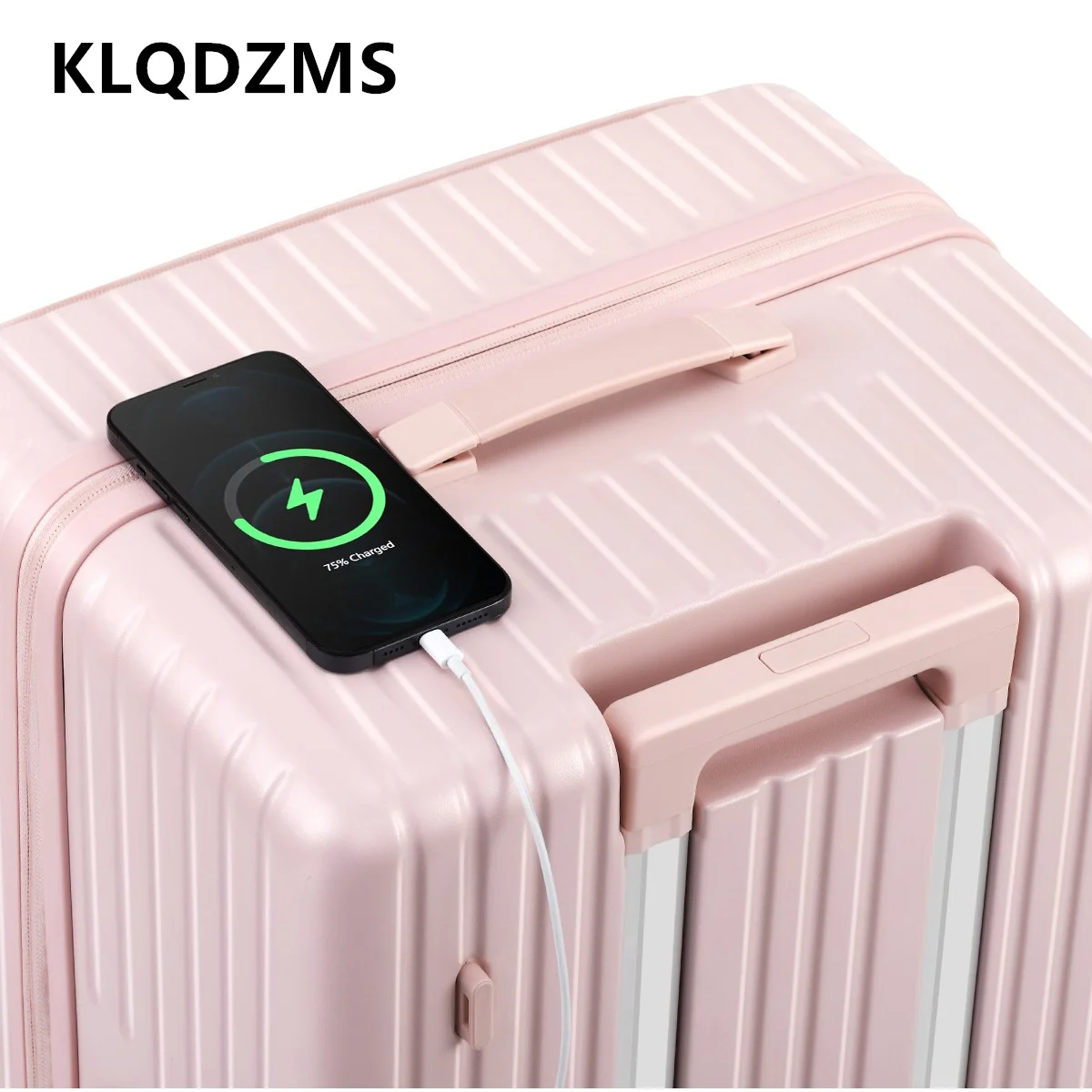 KLQDZMS ABS+PC Suitcase Ultra-light Boarding Box Large Capacity Trolley Case 20