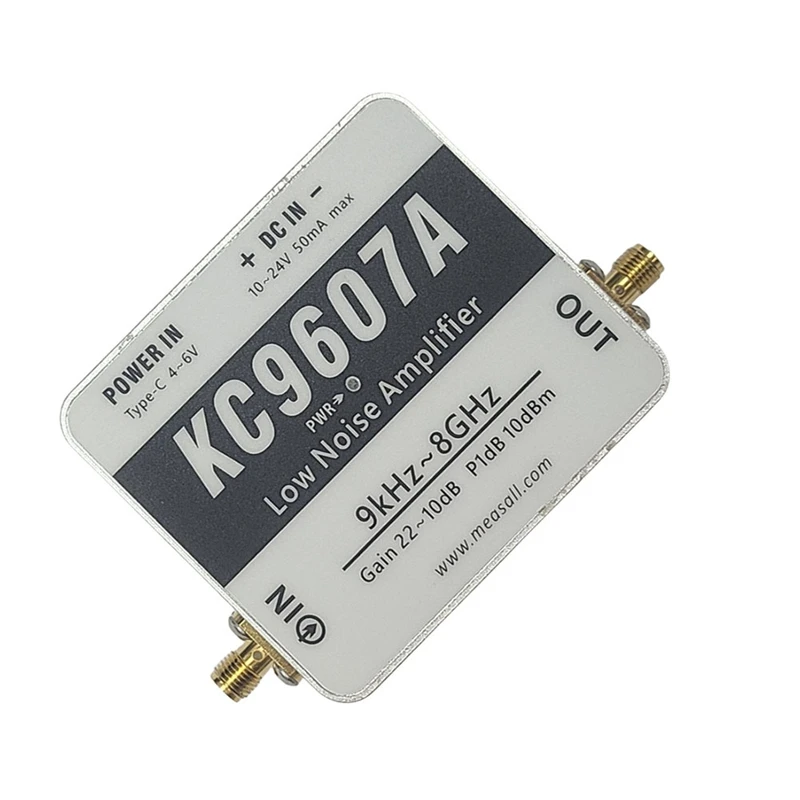 

KC9607A Модуль усилителя сверхнизкой частоты с низким уровнем шума, 1 кГц-8 ГГц, усиление 20 дБ, датчик ближнего поля