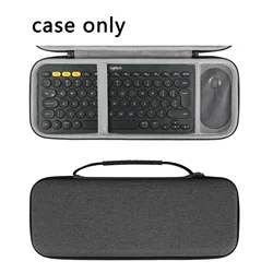 Geekria Hard Case Compatible with Logitech K380 + M355, Protective Travel Bag for Small Compact Keyboard