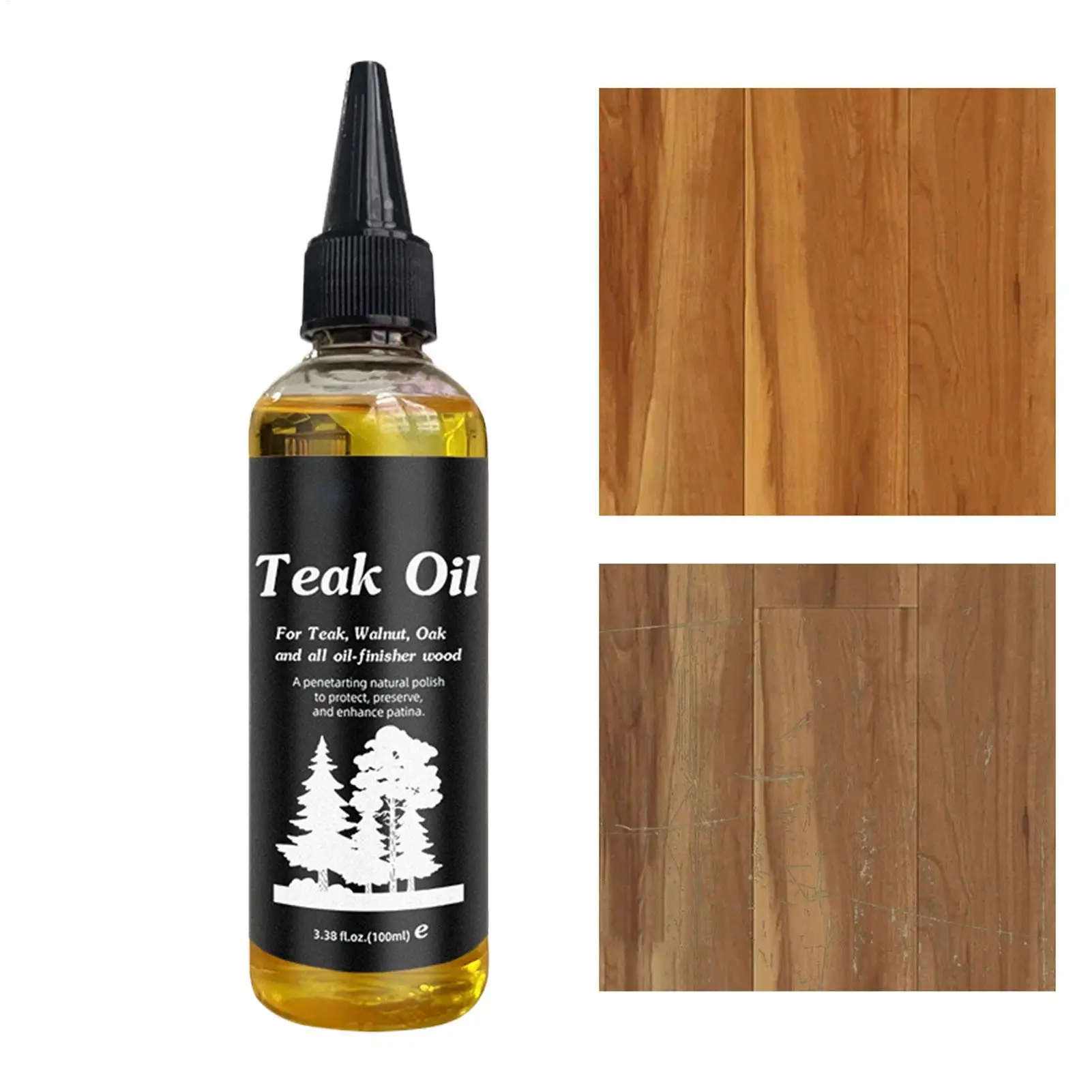 100ml Möbelöl Holzpolitur Möbelpflegeprodukt Nicht-fettige Holzpflege Teaköl für Holztische und Schreibtische