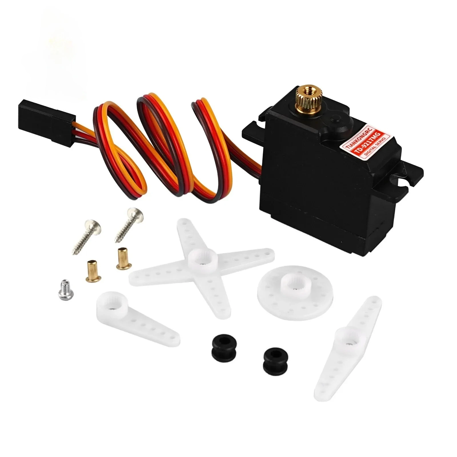 Superlichte TD-9217MG 17 g micro digitale servo 180 ° /270 ° /360 °   Programmeerbare koolborstelmotor voor doe-het-zelf-robots RC-auto's Modelspeelgoed