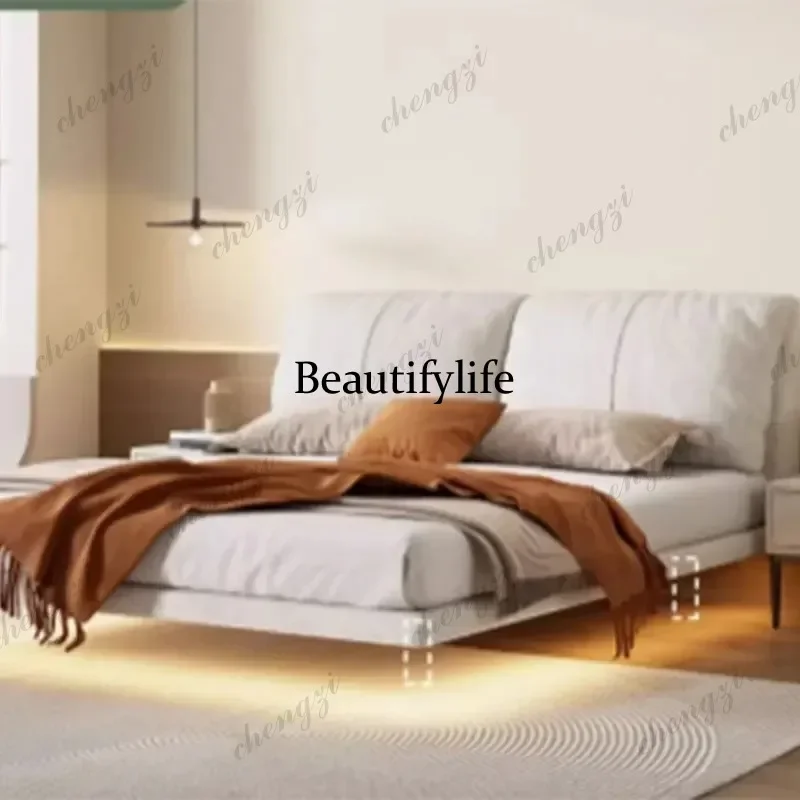 

E182 Nordic Headboard Frame Double Bed Luxury King Size Luxury Frame Double Bed Princess Modern Cama Matrimonial Bedroom Furnitu
