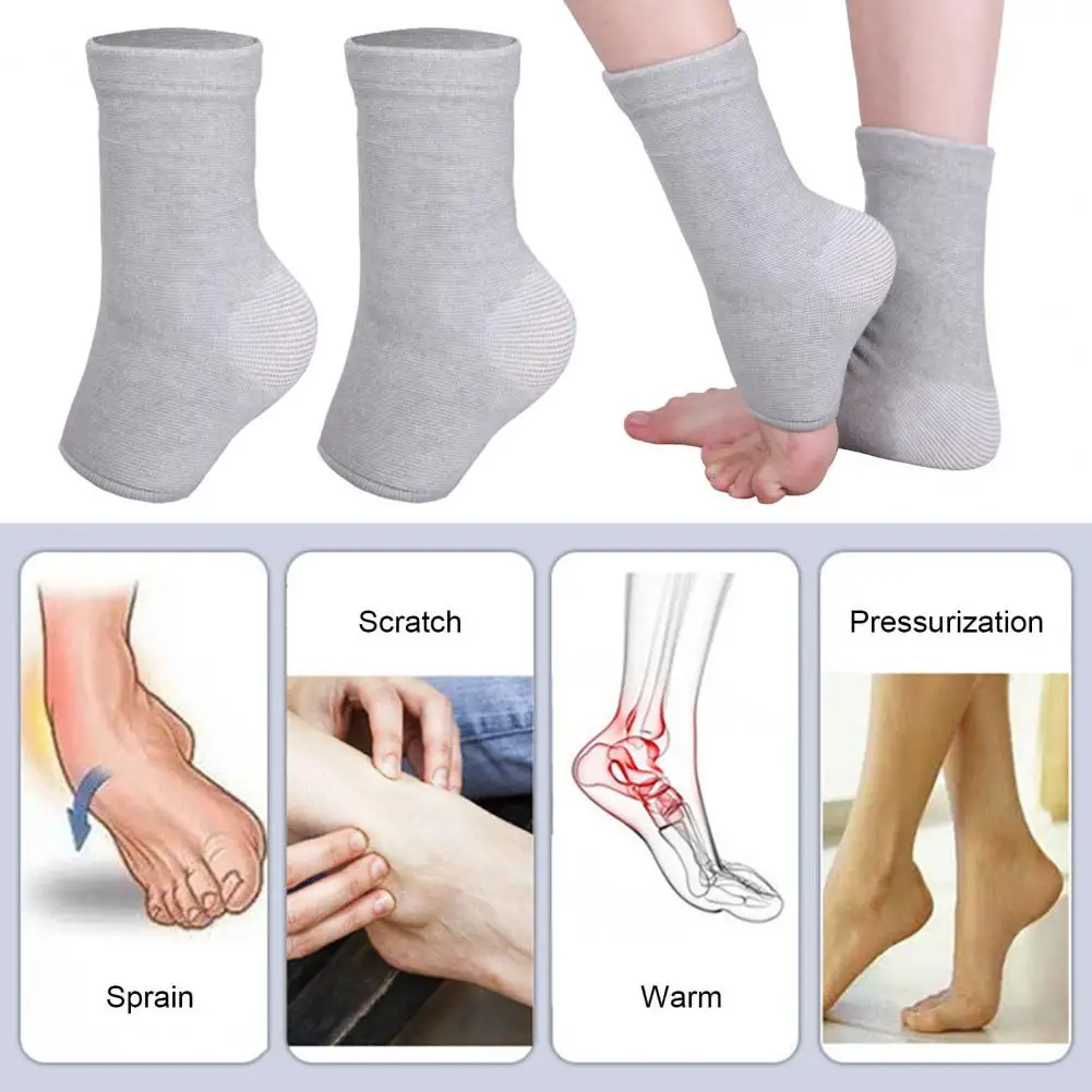 Ankle Socks for Shoe Comfort Plantar Fasciitis Ankle Compression Sleeve for Arch Support Tendonitis Relief Open for Arthritis image 4