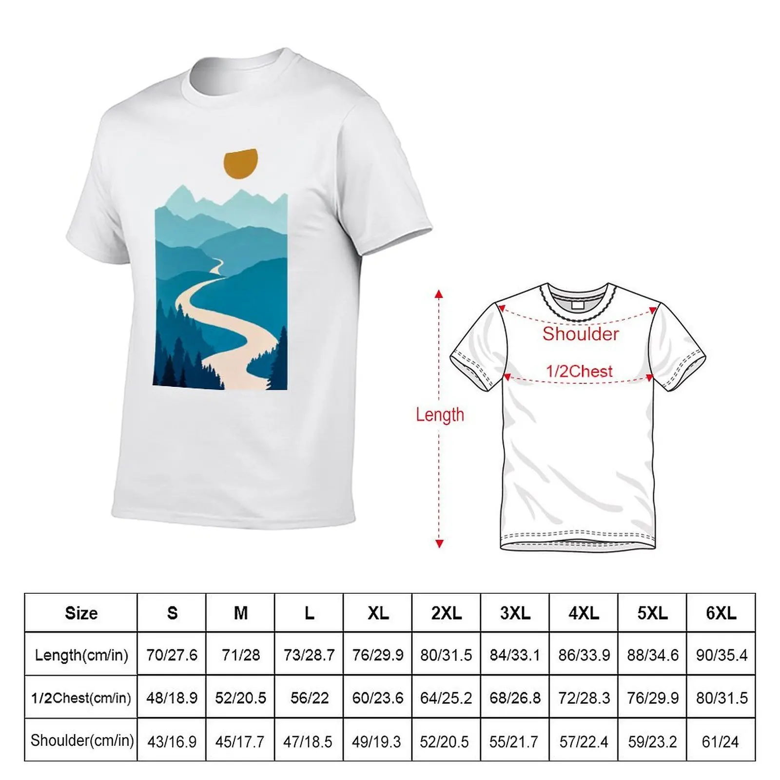 Gaining Some (Mountain) Perspective (Clear Sky) T-Shirt valentines clothes summer clothes mens t shirt