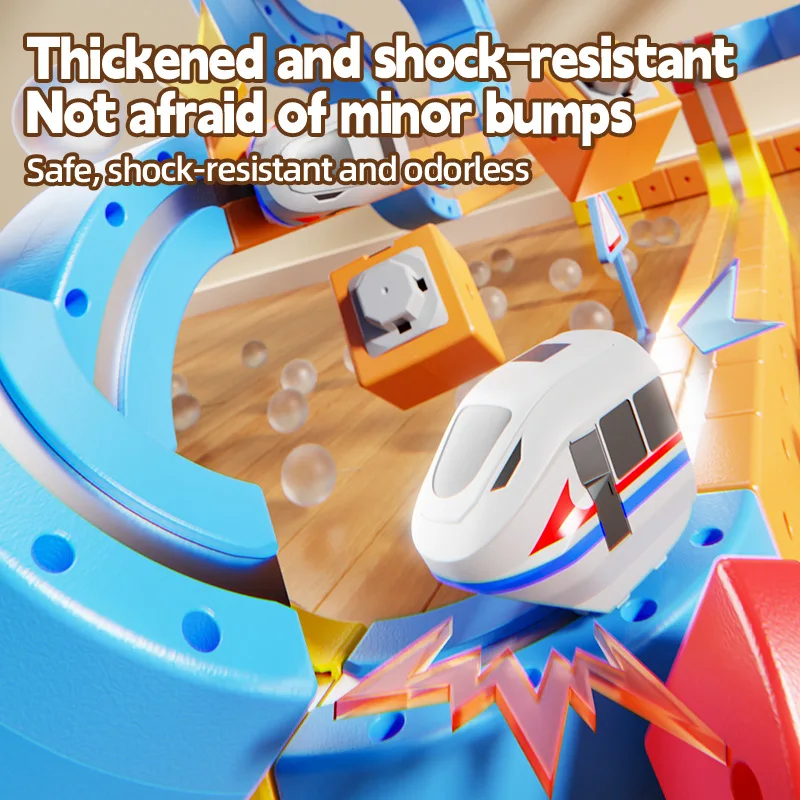 磁気レールカー迷路ビルディングブロックステム反重力レーシングトラックセット教育鉄道おもちゃ子供のためのクリスマスギフト