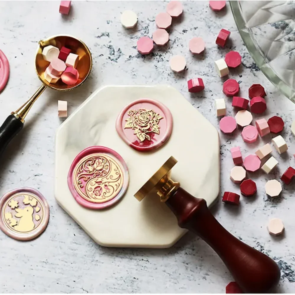

Butterfly Icon Wax Seal Stamp Replace Head Star Sky Pattern Flowers Sealing Wax Seals Head DIY Tool Retro