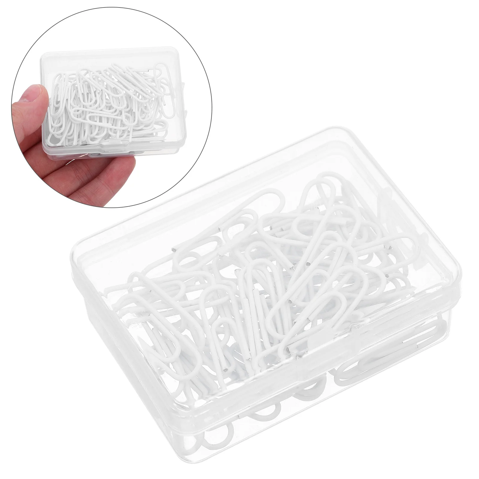 

750Pcs Standard Paper Clips Metal Durability Smooth Edge Desk Organizer for School Classroom Journal Page Holder Stationery