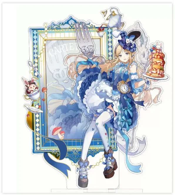 Japanese Anime Wuthering Waves Cartethyia Acrylic Stand Figure Model Plate Cosplay Collection Desktop Decor Gifts XTRJ