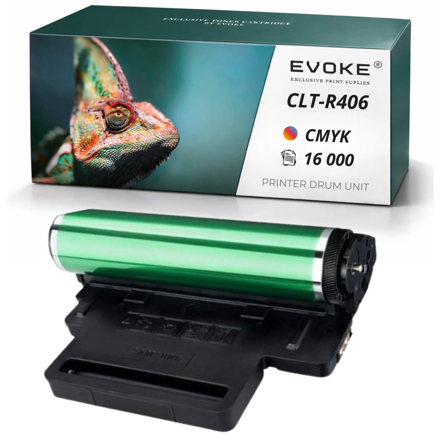 Evoke Compatibele Trommel voor Samsung Cltr406 Clt-R406 Cmyk 16000 Pagina's Clp360 Clp365 Clx 3305 C460Fw Sl-C430