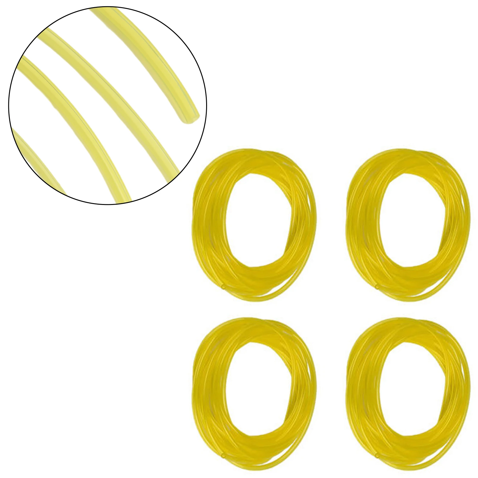 Yellow Fuel Line Plastic For Chainsaw String Trimmer Hose Petrol Fuel Pipe Tube 1m Durable Portable New Practical