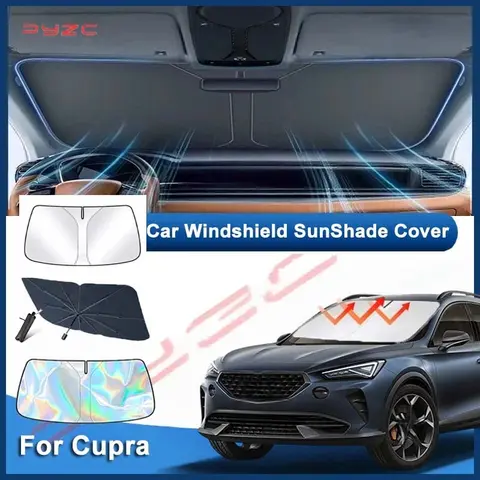 Auto Parts For Cupra Formentor 2020~2025 2024 Car Front Window Sun Visor Blocks UV Refletive Parasol Sunshade Protector Cover