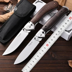 Wittyaz Jackknife Multifunction knife with wooden handle Bread slicing Emergency rescue tool Defense knife Fruit knife Hunting p