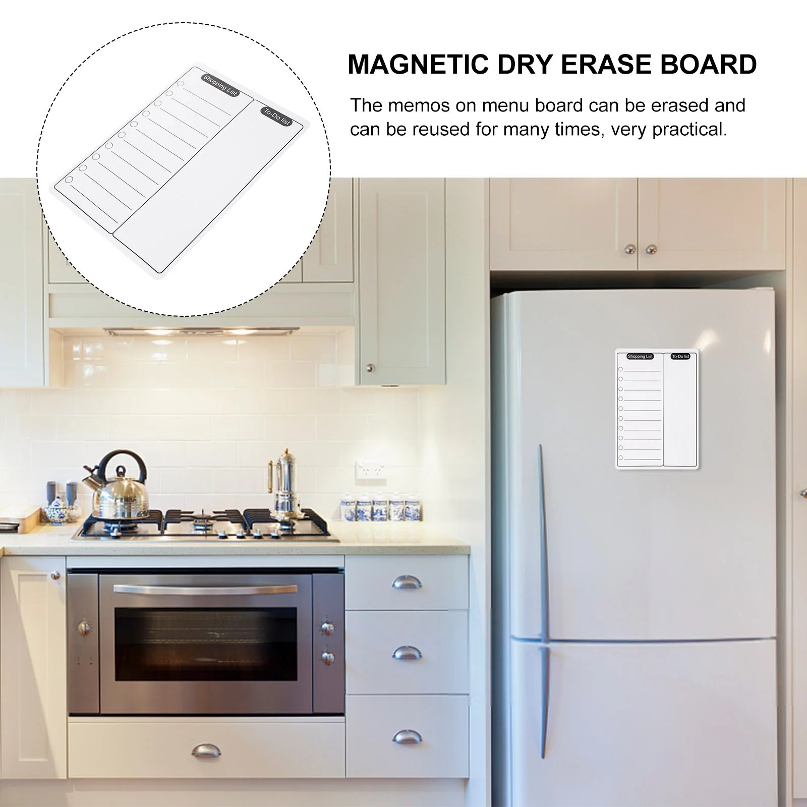 Fridge Magnets Aesthetic Message Board White Erase Small Refrigerator for Room