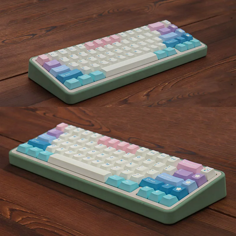 Imagem -05 - Teclas de Conto de Fadas Keycaps Pbt Tintura Sub Chave Bonés Perfil Cereja Keycap para Teclado Mecânico Anne Gh60 Gk64 Poker 130