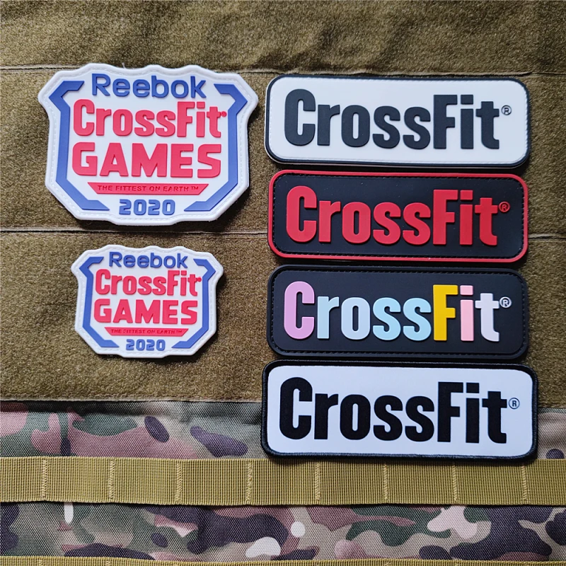 CrossFit 3D gry łatki PVC 2020 odznaki opaska wojskowa nieuczciwe ubrania naklejki na plecak aplikacja haczyk i pętla aplikacje