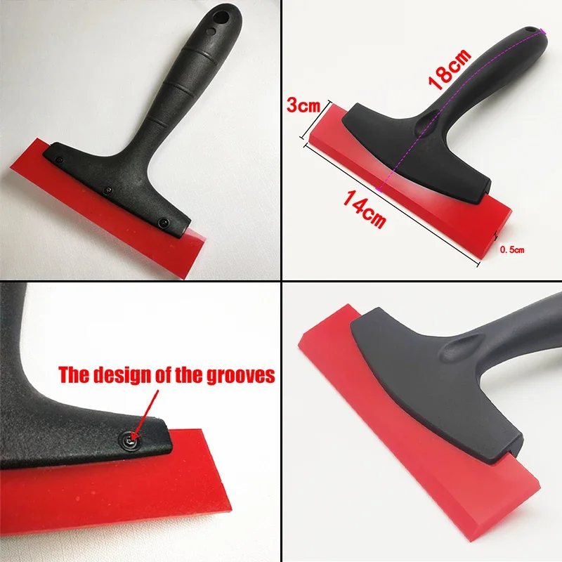 Imagem -06 - Tile Gap Filling Cleaning Scraper Shovel Grout Raspador de Borracha para Ladrilho Fixação Car Film Glass Snow Ice Trowel Remover 2in 1