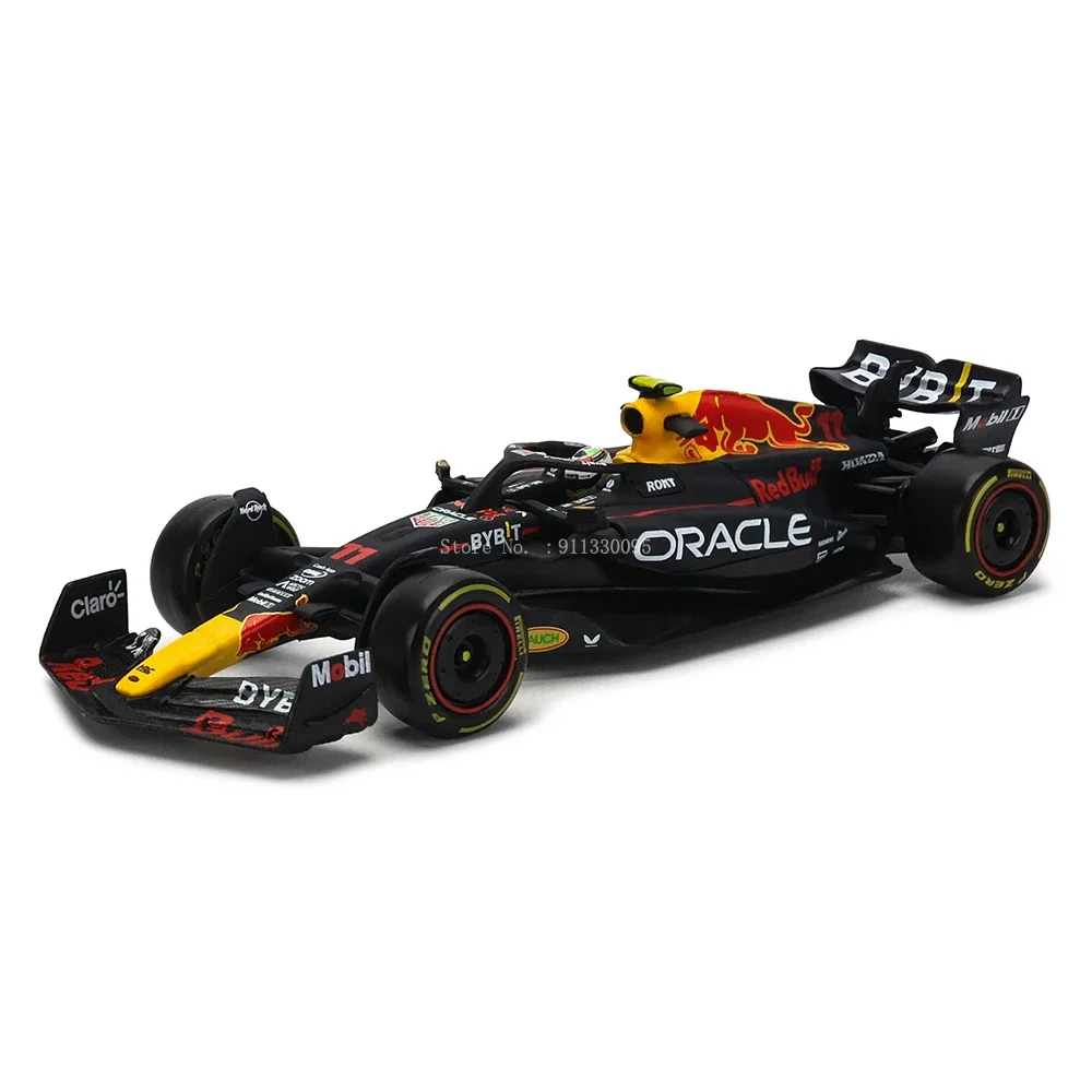 Bburago 1:43 F1 Champion Red Bull Racing TAG Heuer RB19 2023 #1 Verstappen #11 Perez Alloy Car Die Cast Model Toy Collectible