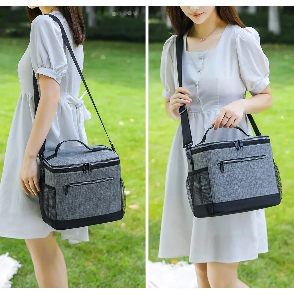 Large Capacity Thermal Insulation Bag Outdoor Office travel Fruits Bento Storage Lunch Bag Beer Beverage keep fresh Cooler Bag