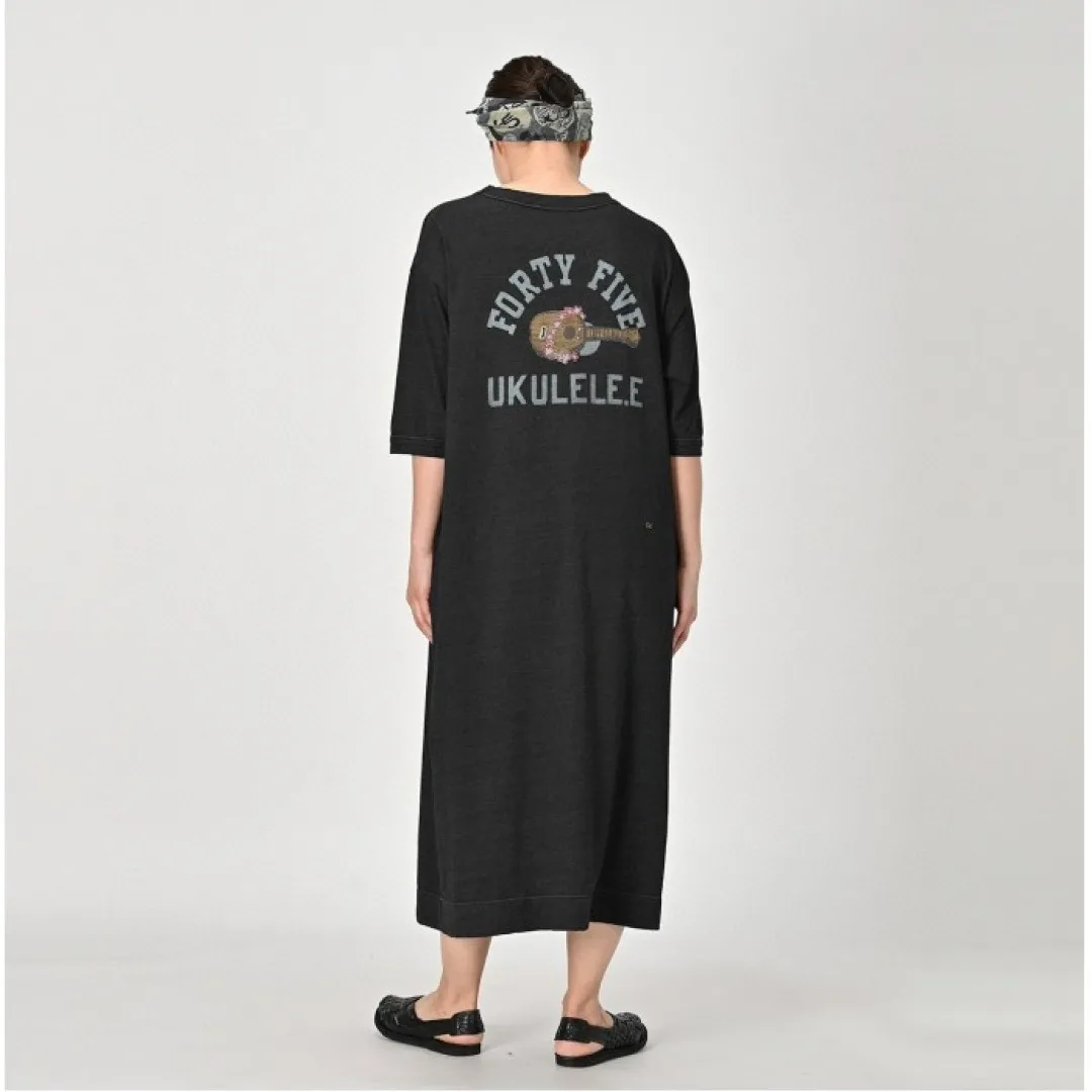 Nya japonais Sle longue robe en coton avec broderie noeud en bambou décontracté ample minceur été Dr t-shirt Dr