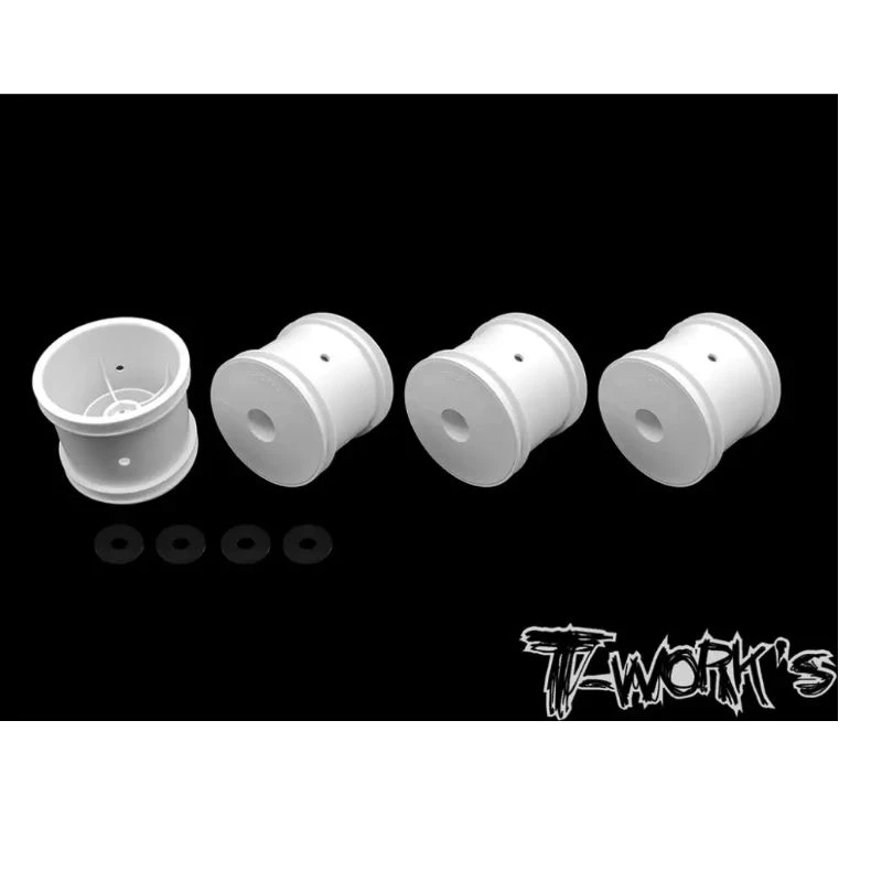 Original T arbeitet TE-238-B 12mm Lkw Rad Weiß (TLR 22T 4,0) 4/8 stücke. Professionelle Rc teil