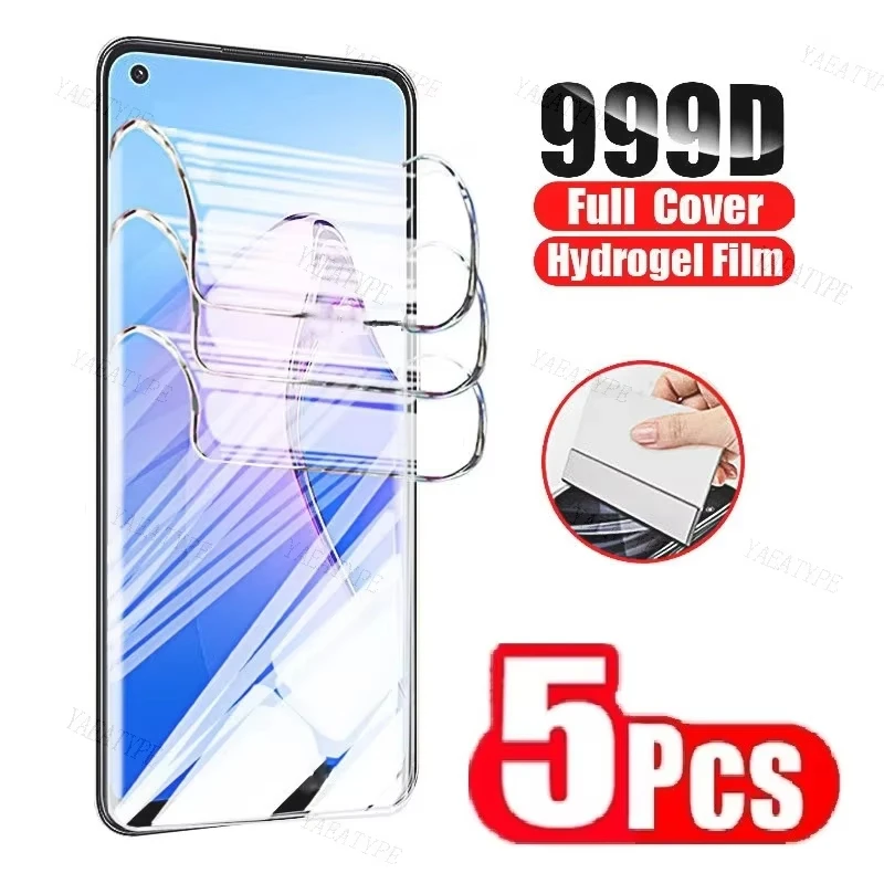 1-5Pcs Hydrogel Film For Realme 11 9 Pro Plus 8 7 Pro 8i 6i 5 3 2 C67 C35 C31 C25 C17 C15 C21 C12 C11 GT Master Screen Protector