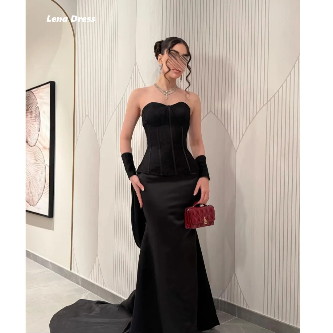 

Lena Elegant Dress Lace Ball Gown Dress Customized Elegant Women's Dresses for Wedding Party Dresses for Special Occasions Black