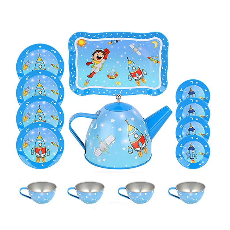 Simulazione Set da tè teiera cucina tè pomeridiano gioco di imitazione tè pomeridiano gioco di gioco giocattoli per la prima educazione per bambini bambini