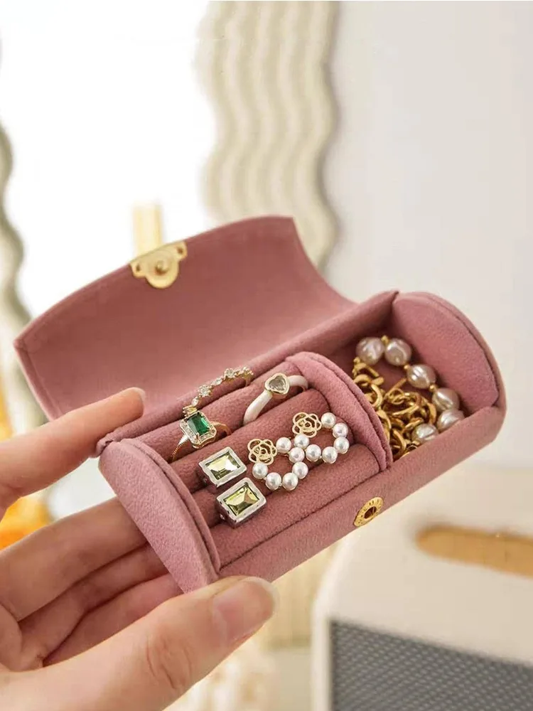 Mini Portable Small Jewelry Storage Box Travel Ring Necklace Earrings Organizer Containers Jewelry Case Display Storage Boxes