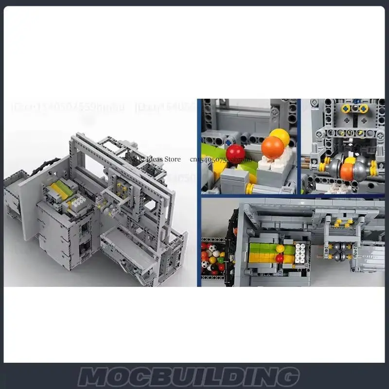MOC Building Blocks GBC Ball Rolling Machine 15 Transportation Model DIY Assembly Bricks Creative Science Interactive Toys Gifts