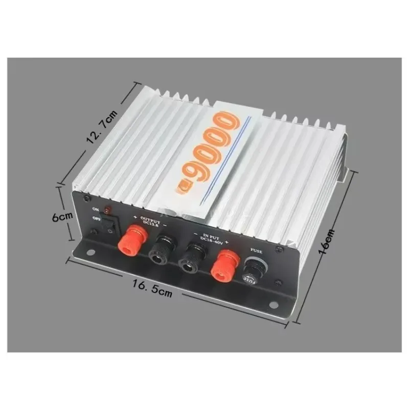 Car Walkie-talkie, T9000 Power Supply 24V To 13.8V Marine Power Supply Vehicle-mounted Station Power Supply 80A