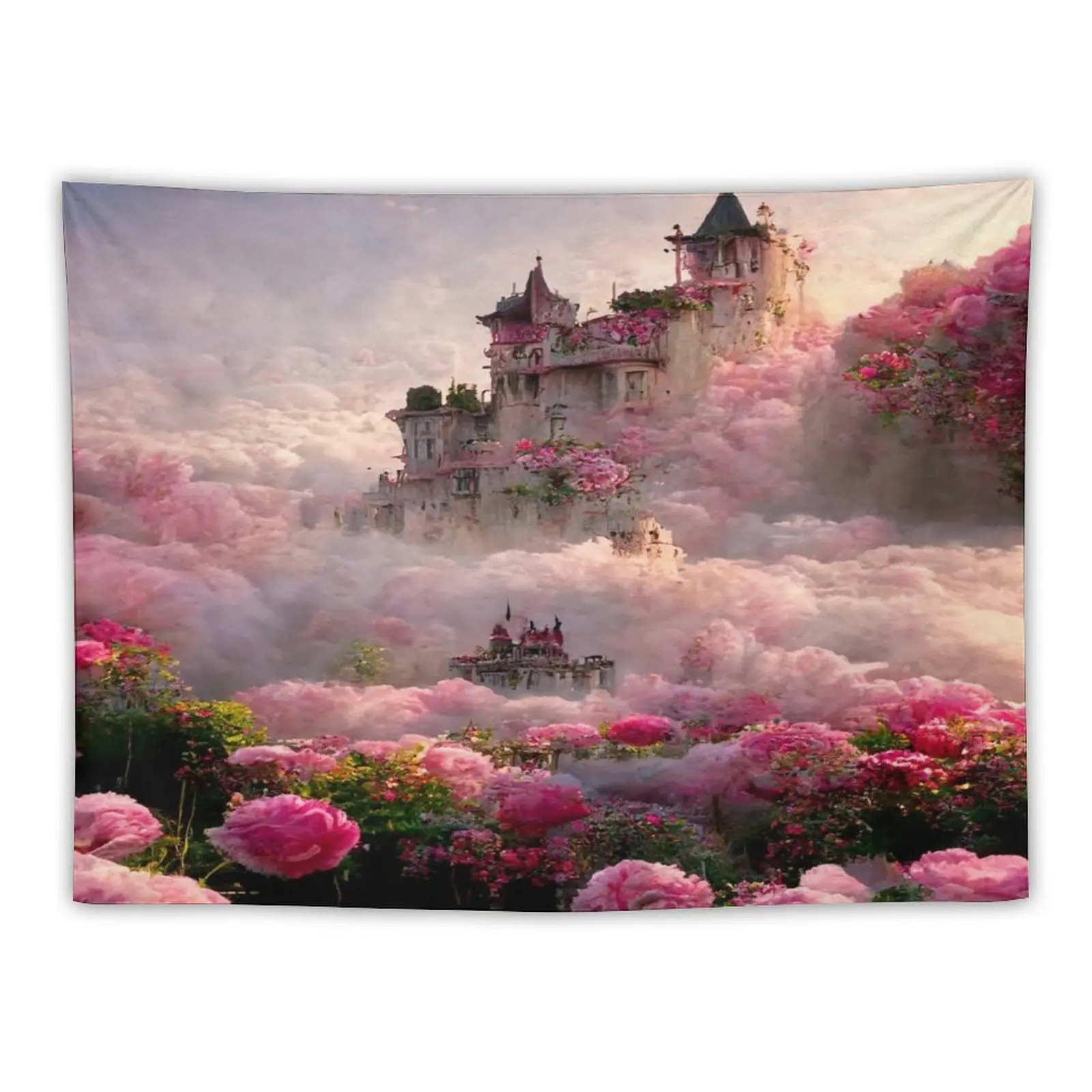 New Rose Castle Tapestry Room Aesthetic Decor Decoration Room Home Decorating Wall Decor