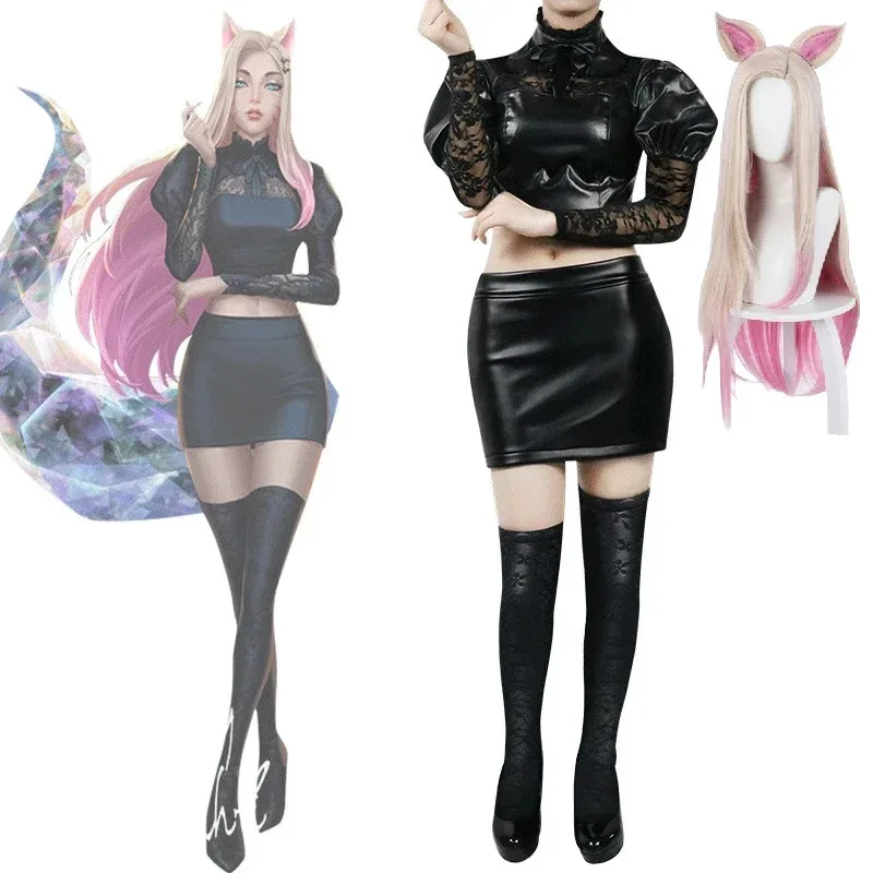 Bear's Den Game League of Legends Ahri KaiSa Evelynn KDA LOL Cosplay Costume Dress Women Girls Sexy Halloween Role Pla New 2025