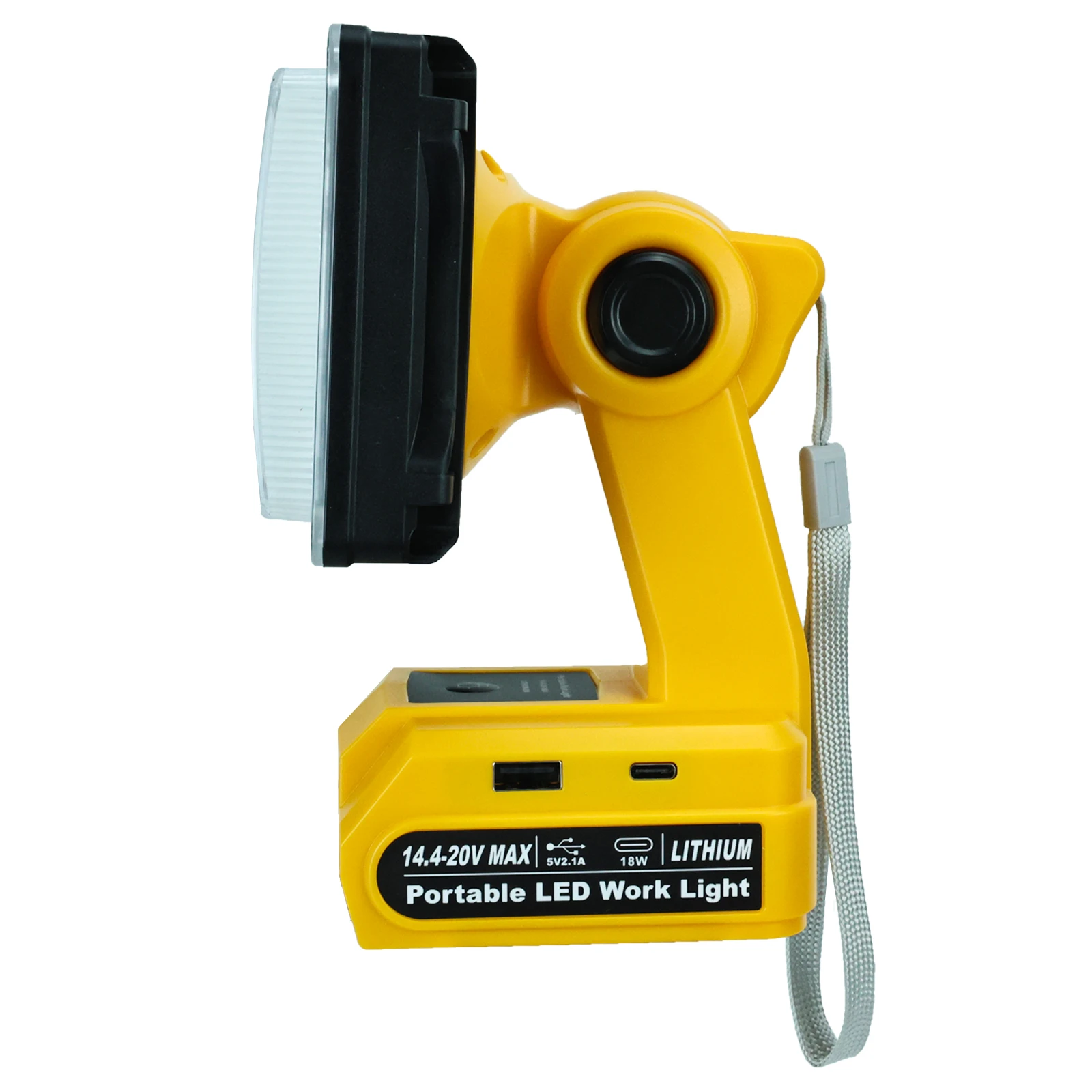 Imagem -05 - Lanterna Led ao ar Livre com Porta Usb tipo c Luz de Trabalho Led Lâmpada para Milwaukee Dewalt Makita Bosch Bateria Li-ion 14.420v 2000lm 2000lm