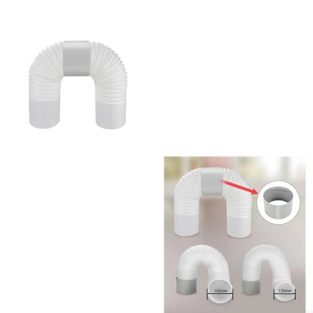 M6CB Exhaust Hose Coupler Connector Extender Portable Air Condition Support Clockwise Counter Threads Hose Coupling Extension
