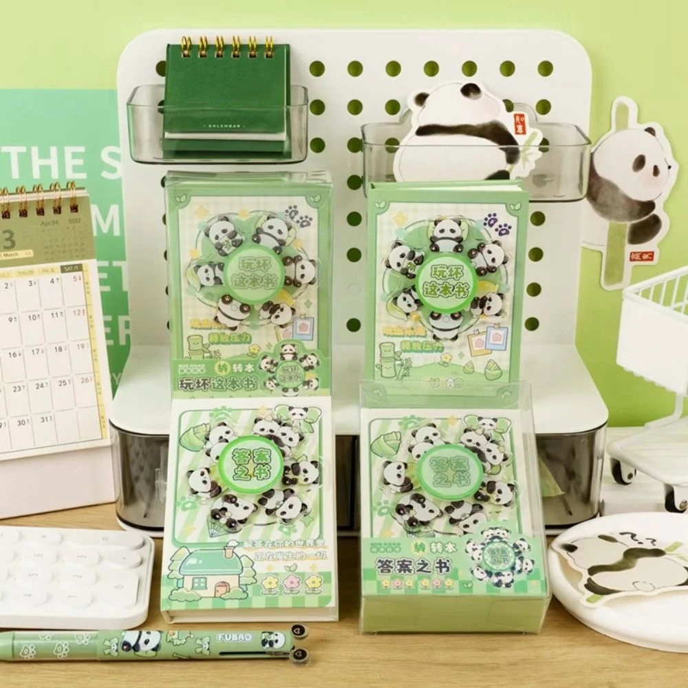 Interesting Color Inner Page Capybara Notebook Gashapon Mahines Rotating Square Writing Pad Diary Panda Small Notepad Office