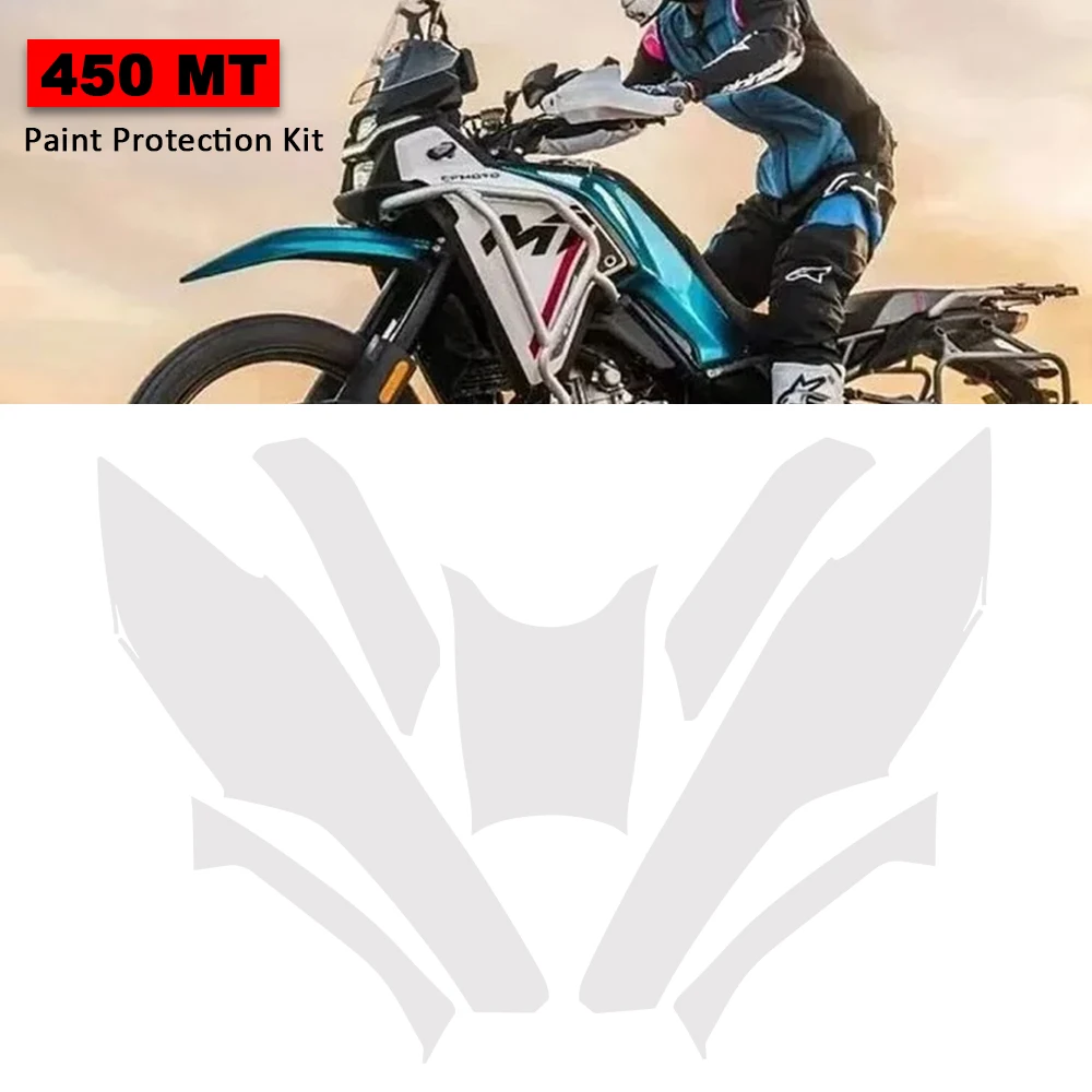 

New For CFMOTO 450 MT PPF 450MT 2024 TPU Nanomaterials Protection Kit Paint Protection Tank Stickers Complete Paint Film Fairing