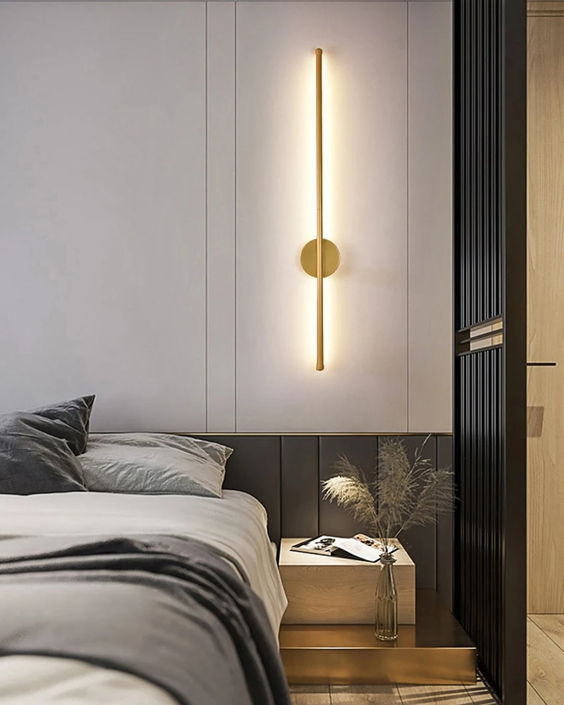 LED-Wandleuchten für den Innenbereich, für Schlafzimmer, Nachttisch, Schwarz, Gold, Innen-LED-Wandleuchten, Wandbeleuchtung, Wandleuchte, Korridor, Hartdraht – Detail 14