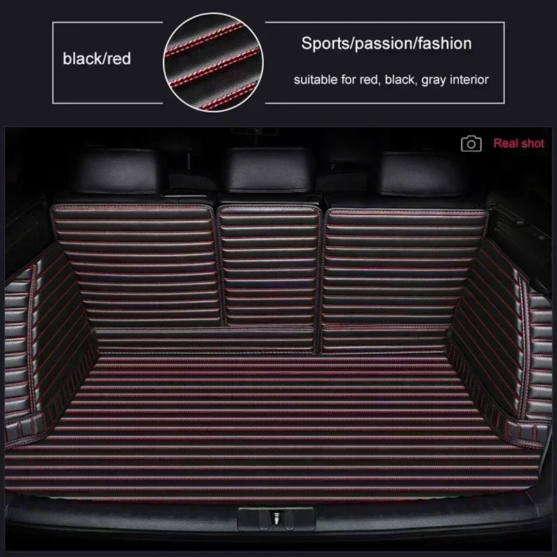 Customized Stripe 5D Full Coverage Car Trunk Mat for Citroen C4 AIRCROSS 2018-2022 C5 AIRCROSS 2017-2022 Car Accessories Carpet