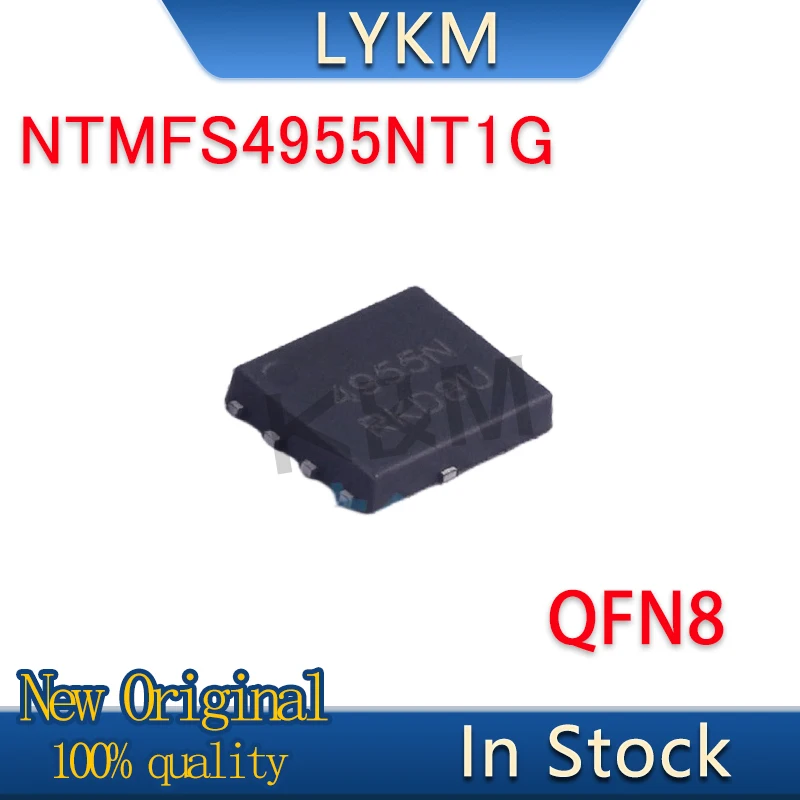 5-10/PCS New Original NTMFS4955NT1G NTMFS4955N 4955N QFN8 Field effect tube In Stock