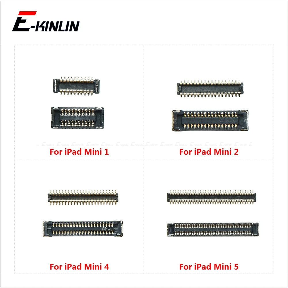 Touch Digiziter LCD Display Screen FPC Connector On Flex Motherboard Board For iPad mini 1 2 3 4 5