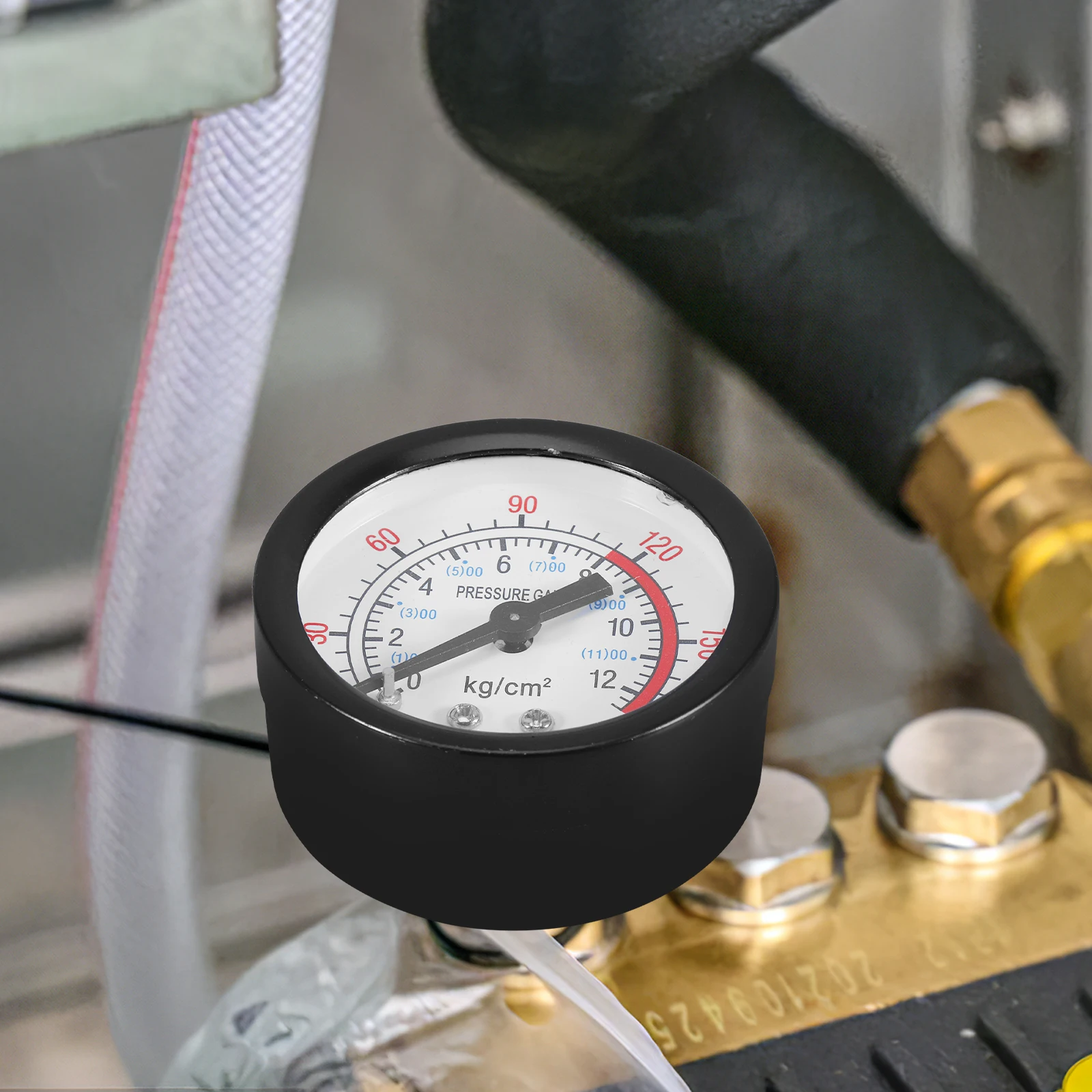 

Pressure Gauge Accessories for Air Compressor Oil- /4 Inch Standing Type Monitoring Air Pressure Data Small Size