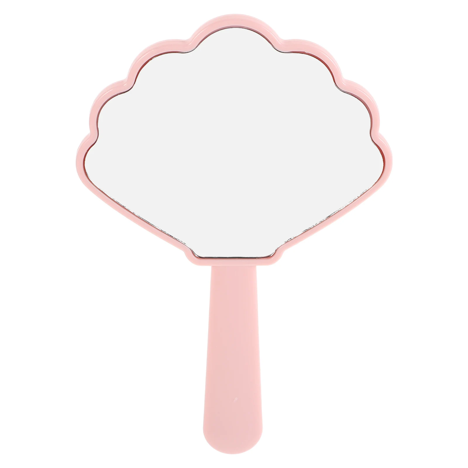 

Pink Shell Hand Mirror Cute Girls Compact Mirrors High Definition Clarity Stylish Design Travel Small Handheld Mirror