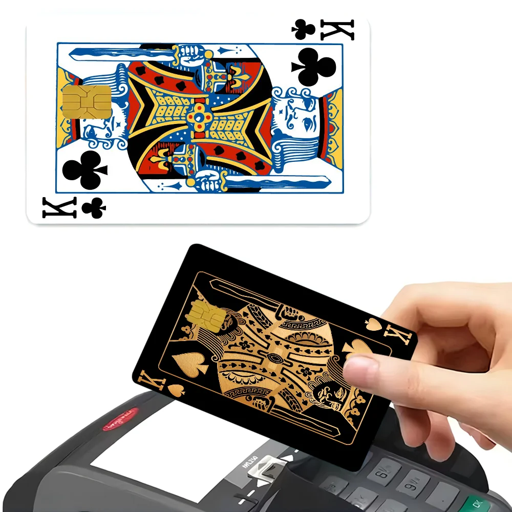 Tufting Poker Card Various Anime Bank Credit Cards Bus Pass Stickers Cool Decoration Waterproof Stickers Collection Toys Gifts