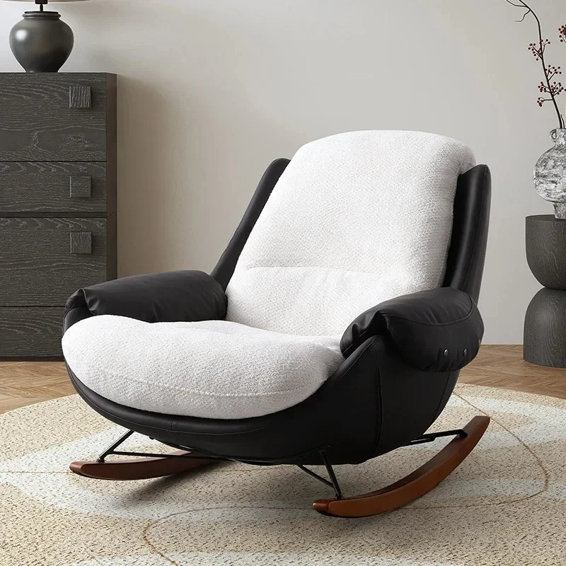 

Y Yunmo rocking chair light luxury designer single sofa chair living room lazy sofa rocking chair