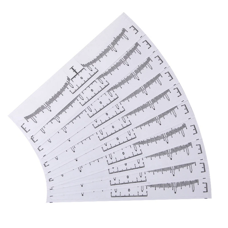 

200Pcs Reusable Semi Permanent Eyebrow Stencil Makeup Microblading Measure Tattoo Ruler Tools,Eyebrow Stencil