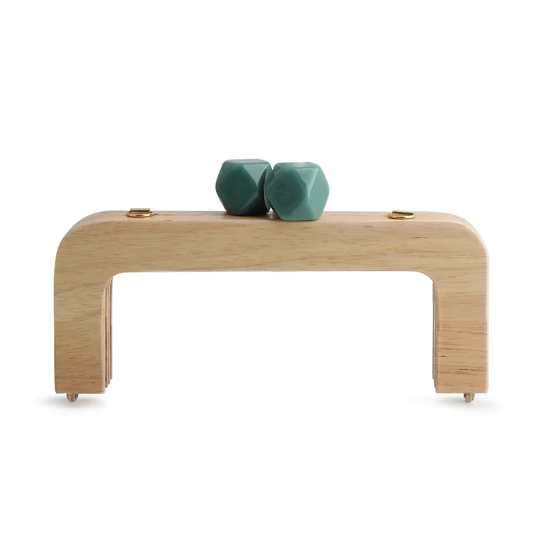 

Квадратная рамка для кошелька/сумки из массива дерева с застежкой Kiss Lock, с деревянными бусинами, натуральная деревянная винтажная ручка для сумки, клатч с застежкой Kiss Lock