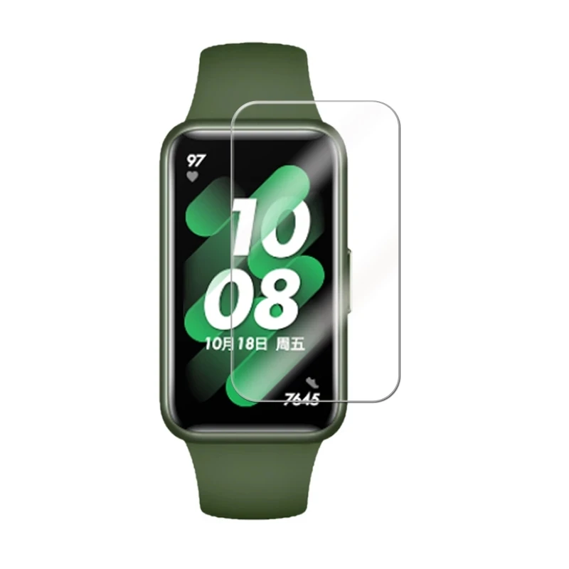 BEHUA 소프트 HD 투명 보호 필름, 화웨이 밴드 7 스마트워치 풀 커버 스크린 보호대 하이드로겔 필름, 유리 액세서리 아님