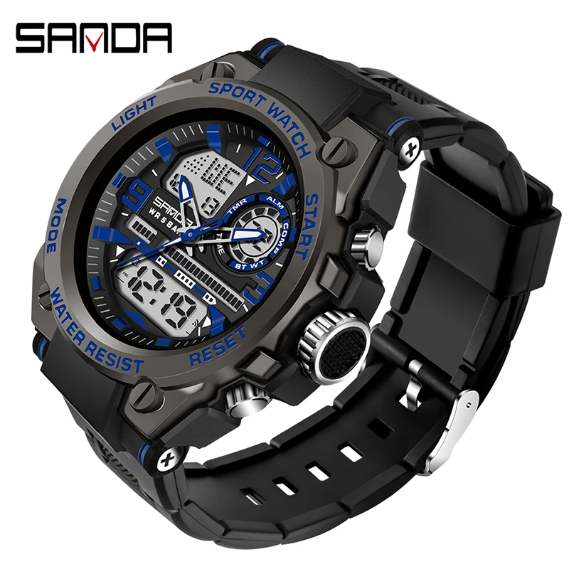 Men's Luxury Sports Watch, Military Analog Quartz Design