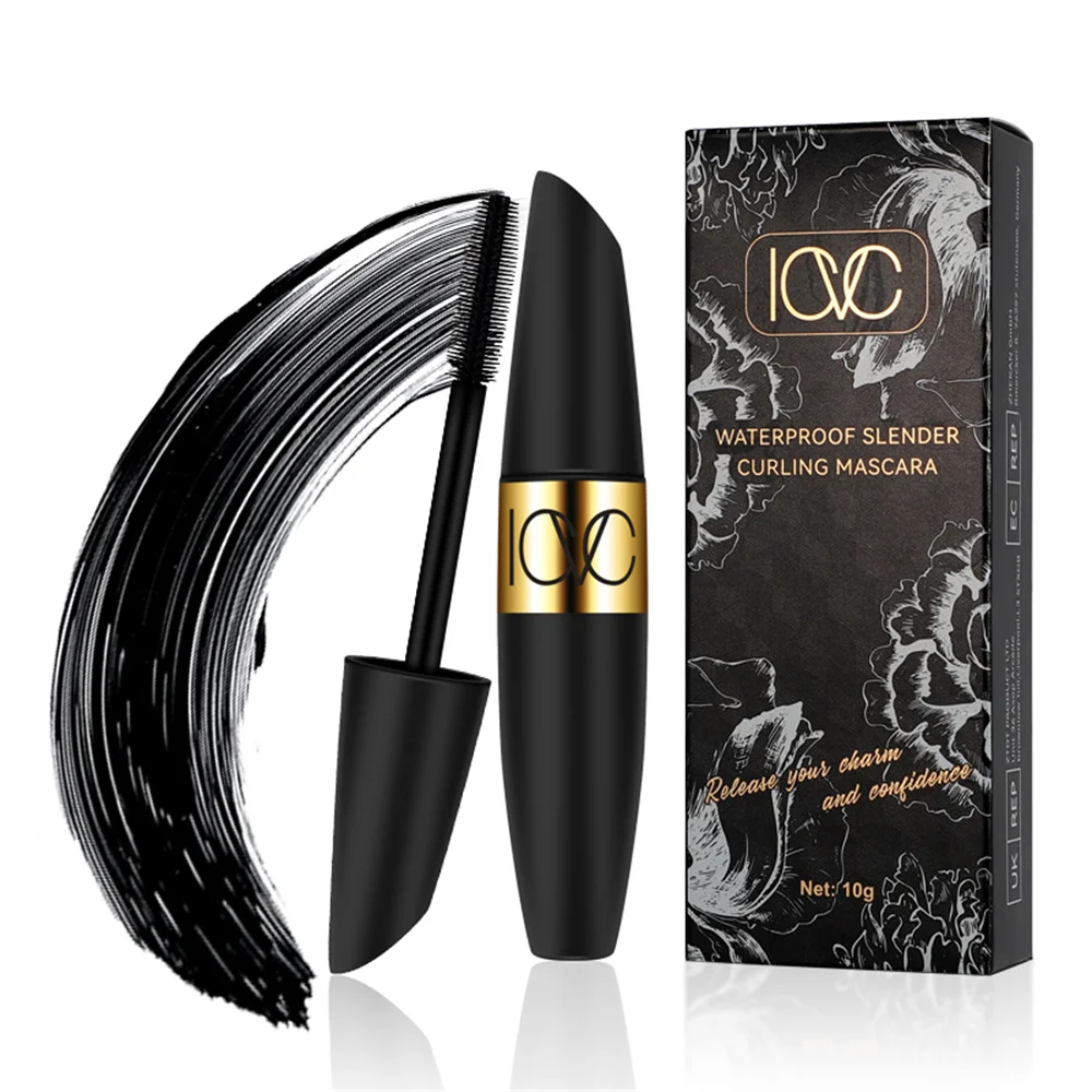 ICVC Mascara 4D Fiber Black Natural Volume Quick Dry Long Lasting Thick Curling allungamento Waterproof Makeup Mascara