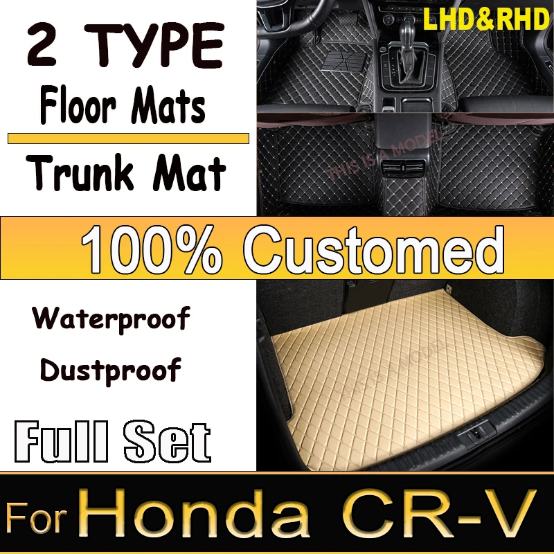 

Carpets Car Floor Mats For Honda CR-V CRV RW 5th Gen 2022 2021 2020 2019 2018 2017 Auto Accessories Custom Covers Foot Rugs